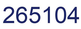 Número 265104 imagen azul