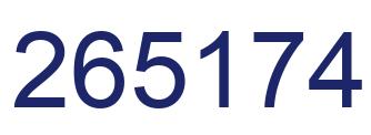 Número 265174 imagen azul