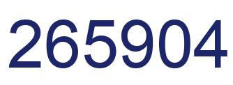 Number 265904 blue image