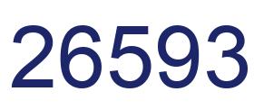 Número 26593 imagen azul