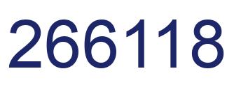 Number 266118 blue image