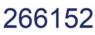Number 266152 blue image