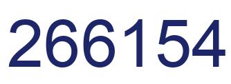 Number 266154 blue image