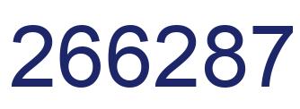 Número 266287 imagen azul