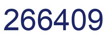 Número 266409 imagen azul