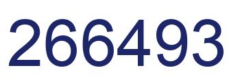 Number 266493 blue image