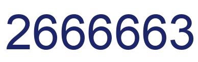 Número 2666663 imagen azul