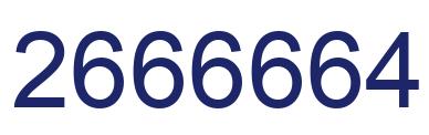 Número 2666664 imagen azul