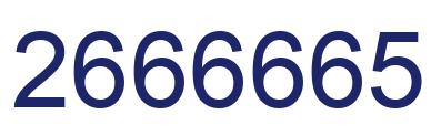 Número 2666665 imagen azul