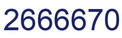 Número 2666670 imagen azul