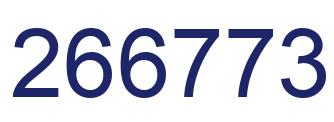 Number 266773 blue image