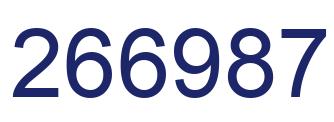 Número 266987 imagen azul