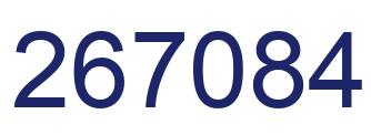 Number 267084 blue image