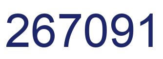 Number 267091 blue image