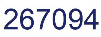 Number 267094 blue image