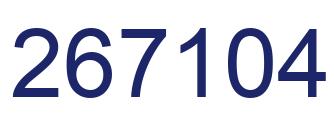 Number 267104 blue image