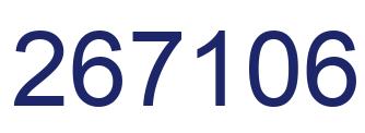 Number 267106 blue image