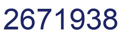 Número 2671938 imagen azul