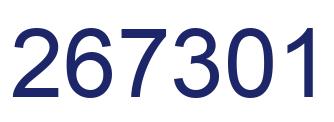 Number 267301 blue image