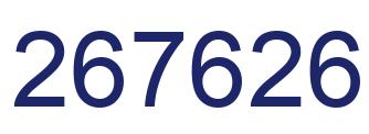 Number 267626 blue image