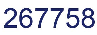 Number 267758 blue image