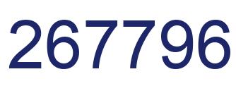 Número 267796 imagen azul