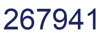 Número 267941 imagen azul