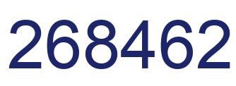 Number 268462 blue image