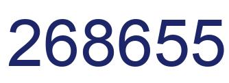 Número 268655 imagen azul