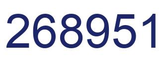 Número 268951 imagen azul