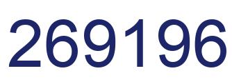 Number 269196 blue image