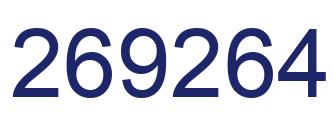 Number 269264 blue image
