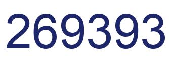 Number 269393 blue image
