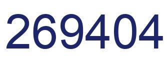 Número 269404 imagen azul