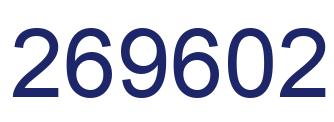 Number 269602 blue image