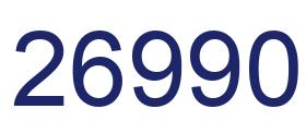 Number 26990 blue image