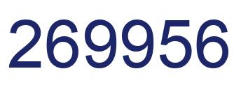 Number 269956 blue image
