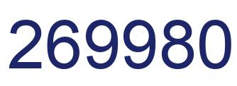Number 269980 blue image