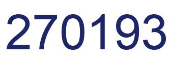 Número 270193 imagen azul