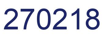 Number 270218 blue image