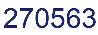 Number 270563 blue image