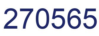 Number 270565 blue image
