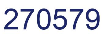 Number 270579 blue image