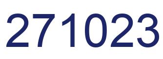 Number 271023 blue image