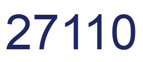 Número 27110 imagen azul