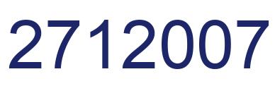 Número 2712007 imagen azul