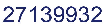 Number 27139932 blue image