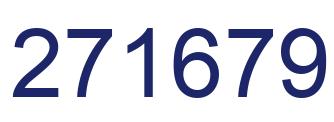 Number 271679 blue image