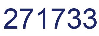 Number 271733 blue image