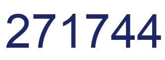 Number 271744 blue image